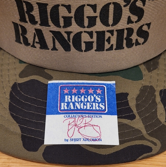 John Riggins Riggo's Rangers Collector's Edition Vintage Original Camo Hat Cap - Picture 4 of 16